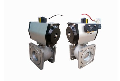 灑水車電磁氣動兩用球閥 灑水車電磁氣動兩用球閥