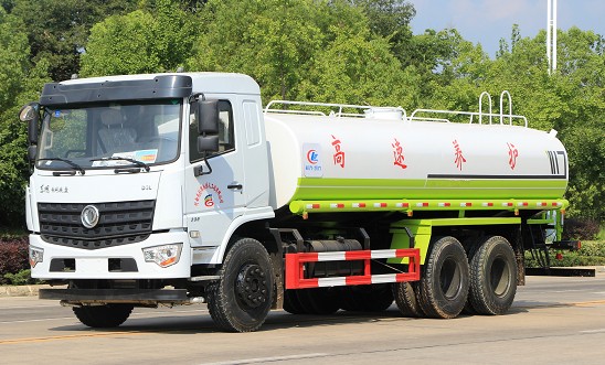 20方灑水車報價表及圖片_國六20方東風專底D3L后雙橋綠化灑水車廠家價格2