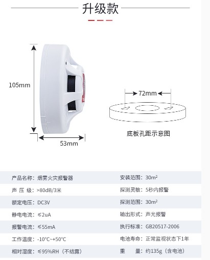 火災煙霧報警器 火災煙霧報警器
