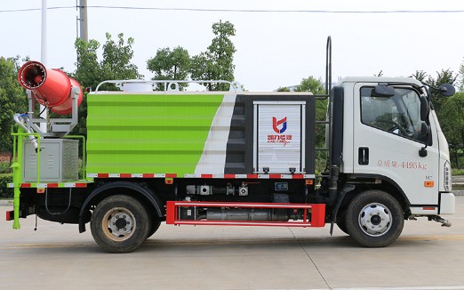 藍牌灑水車價格報價_國六福田時代領航H2藍牌抑塵車廠家價格-程力抑塵車2