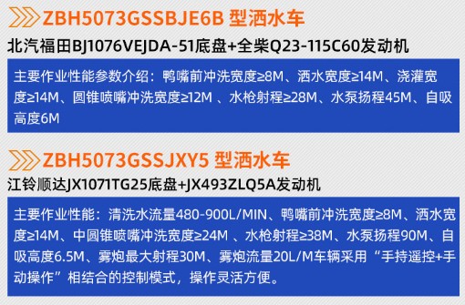 中標環境國六7噸灑水車參數 中標環境國六7噸灑水車參數