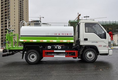 3噸灑水車多少錢一臺_國六2.7方福田時代小卡之星2藍牌綠化灑水車廠家價格4