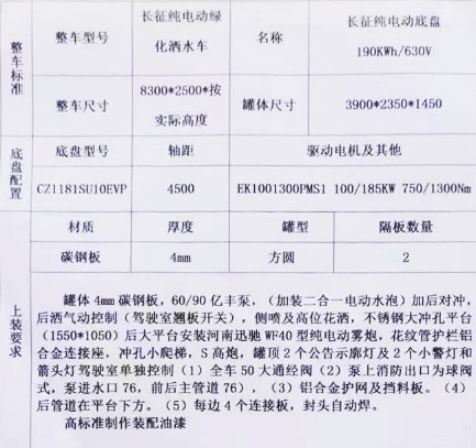 長征單橋純電動灑水車 長征單橋純電動灑水車