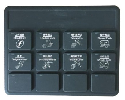 壓縮垃圾車電控系統(tǒng)CAN前硅膠面板/前控制盒 壓縮垃圾車電控系統(tǒng)CAN前硅膠面板/前控制盒